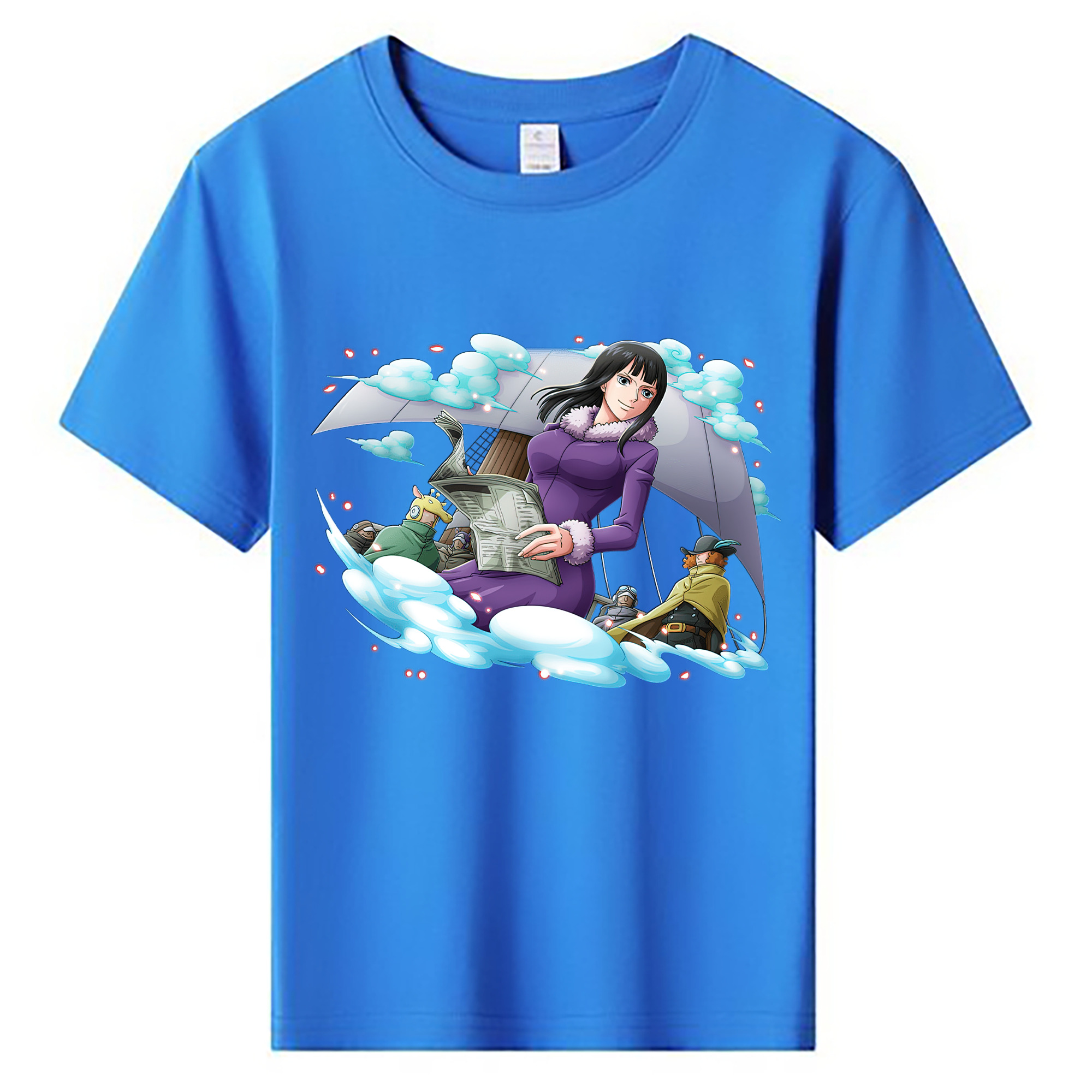 ワンピース ニコ・ロビン ONE PIECE Nico Robin 綿100％キッズTシャツ（フロントプリント）